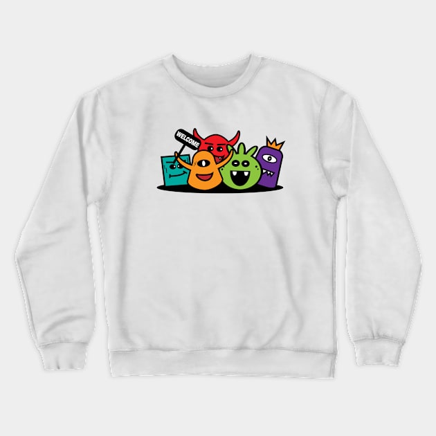 Welcome Crewneck Sweatshirt by dewarafoni